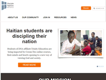 Tablet Screenshot of disciplenations.org